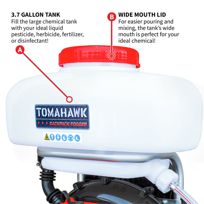 3.7 Gal Backpack Mosquito Fogger Leaf Blower for Pest Control - Sweatfully