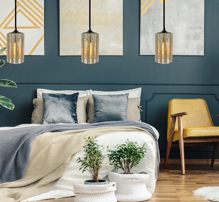 BAMBOO Fused MODERN Glass Pendant Lighting - Sweatfully