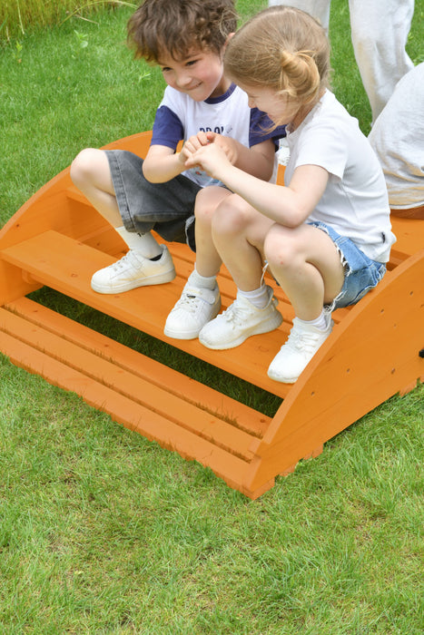 Banyan Jumbo Wooden Rocker & Climber Playset | Outdoor Gross Motor Toy for Toddlers - Sweatfully