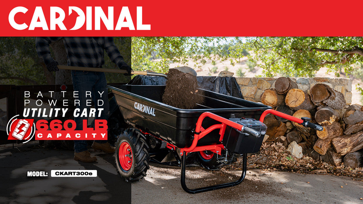 Heavy Duty Electric Utility Cart 40V Battery-Powered Wheelbarrow 660-lb. Bucket Capacity - Sweatfully