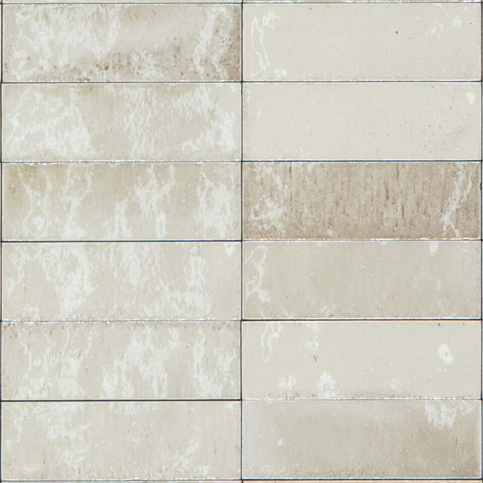 Gleeze Bianco Glossy Porcelain 3"x8" - Sweatfully