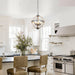 Bennington 4-Light Brown Wood Chandelier - Sweatfully