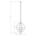Bennington 4-Light Brown Wood Chandelier - Sweatfully