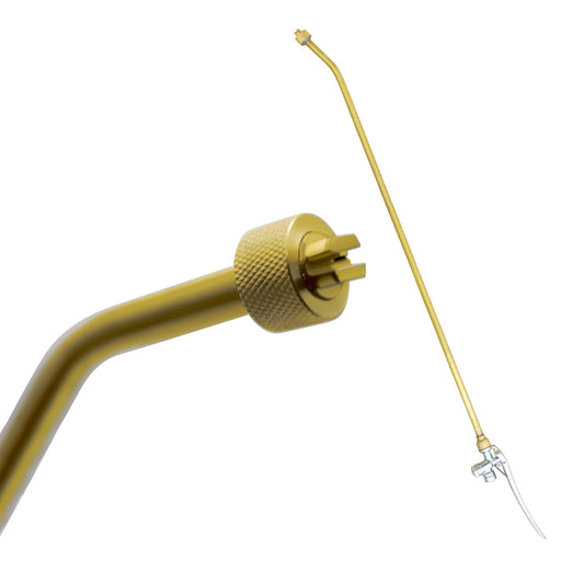 24 Inch Spray Wand Attachment Curved, with .5 GPM Fan Nozzle for Concrete Spraying - Sweatfully