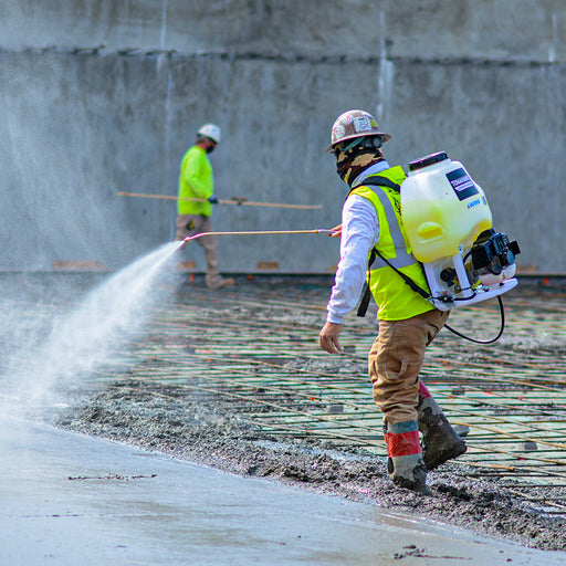 6.5 Gallon Backpack Concrete Sprayer .5 GPM Gas Finishing Tool for Cement Sealant Curing Stain - Sweatfully