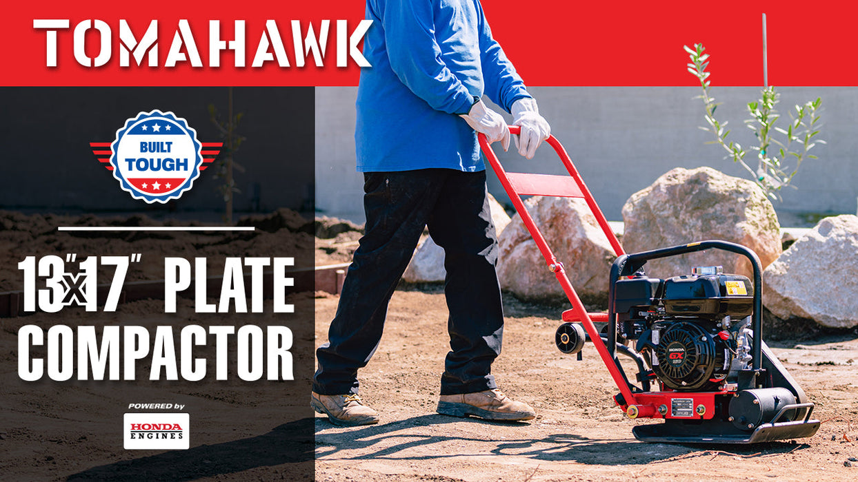 2 HP Electric Vibratory Plate Compactor Tamper for Gravel Soil Compaction - Sweatfully