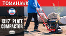 2 HP Electric Vibratory Plate Compactor Tamper for Gravel Soil Compaction - Sweatfully