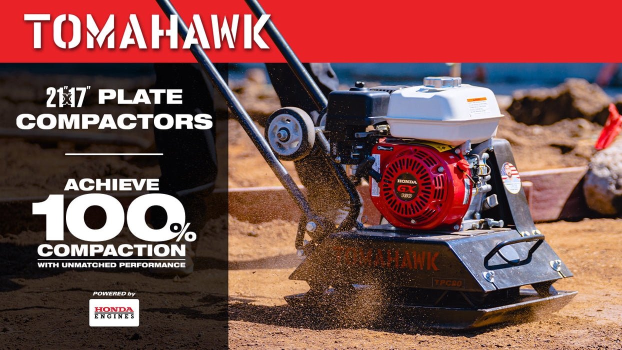 5.5 HP Honda Vibratory Plate Compactor Tamper for Ground, Gravel, Dirt, Asphalt, Compaction - Sweatfully