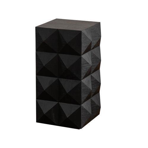 24" Height Three-dimensional Embossed Pattern Design Retro Coffee Table MDF Retro Furniture - Sweatfully