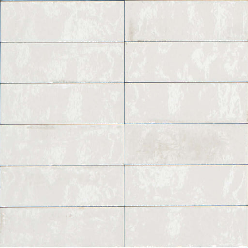 Gleeze Bianco Glossy Porcelain 3"x8" - Sweatfully