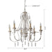 Billiter 6-Light Wood White Chandelier - Sweatfully