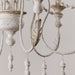 Billiter 6-Light Wood White Chandelier - Sweatfully