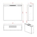 Black Electric Fireplace Heater Insert with Overheating Protection and Remote Control - Sweatfully