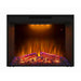 Black Electric Fireplace Heater Insert with Overheating Protection and Remote Control - Sweatfully