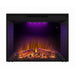 Black Electric Fireplace Heater Insert with Overheating Protection and Remote Control - Sweatfully