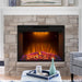 Black Electric Fireplace Heater Insert with Overheating Protection and Remote Control - Sweatfully