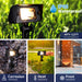 Gardenreet 12V Solid Brass Landscape Flood Light & Wall Wash Light, Low Voltage Wired Outdoor LED Flood Fixture for Wall,Tree and Buliding - Bronze/Black(2303) - Sweatfully