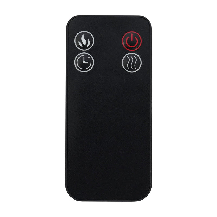 Black Recessed or Wall-Mount Electric 3-Color Flame with LED Light Fireplace - Sweatfully