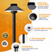 Gardenreet Solid Brass Low Voltage Landscape Pathway Light, LED Outdoor Accent Path and Area Light(Hat 2401) - Sweatfully