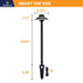 Gardenreet Solid Brass Low Voltage Landscape Pathway Light, LED Outdoor Accent Path and Area Light(Hat 2401) - Sweatfully
