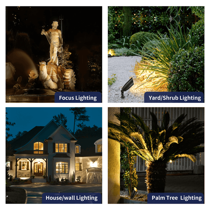 Gardenreet Solid Brass Landscape Spotlight 12V - Bronze/Black/Copper (2105) - Sweatfully