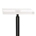 Black Square Side Table with Marble Base - Sweatfully