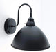 Large Black Enamel Farmhouse Wall Sconce Lighting - Sweatfully