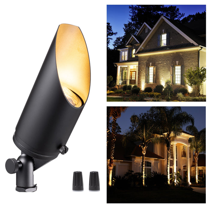 Gardenreet Stretchable Solid Brass Landscape Spotlight - Bronze/Black (2102) - Sweatfully