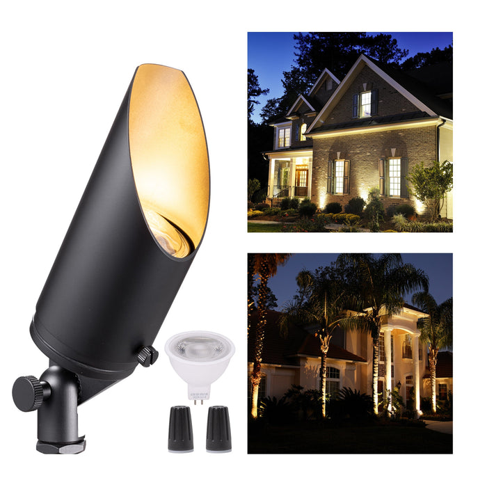 Gardenreet Stretchable Solid Brass Landscape Spotlight - Bronze/Black (2102) - Sweatfully