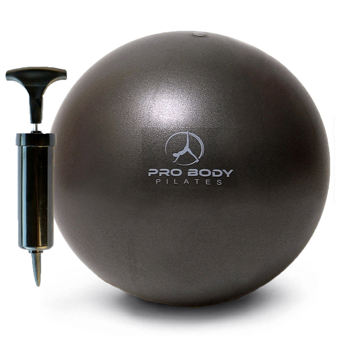 9 Inch Small Exercise Ball for Stability, Barre, Pilates, Yoga, and Balance (with Pump) - Sweatfully