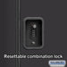 Salsbury 12" Wide Five Tier Box Style Designer Wood Locker - 1 Wide - 5 Feet High - 21 Inches Deep - Black - Black Resettable Combination Locks - Sweatfully
