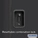 Salsbury 12" Wide Double Tier Designer Wood Locker - 1 Wide - 5 Feet High - 21 Inches Deep - Black - Black Resettable Combination Locks - Sweatfully
