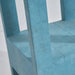 Blue Rectangle Wood Side Table - Sweatfully