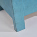 Blue Rectangle Wood Side Table - Sweatfully