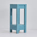 Blue Rectangle Wood Side Table - Sweatfully
