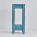 Blue Rectangle Wood Side Table - Sweatfully