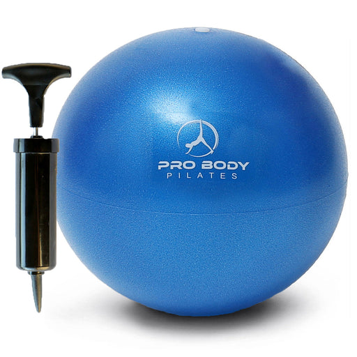 9 Inch Small Exercise Ball for Stability, Barre, Pilates, Yoga, and Balance (with Pump) - Sweatfully
