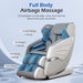 Bosscare Premium Full Body Zero Gravity Massage Chair With Ai Voice And App Control, Gray (SAK35970) - Sweatfully