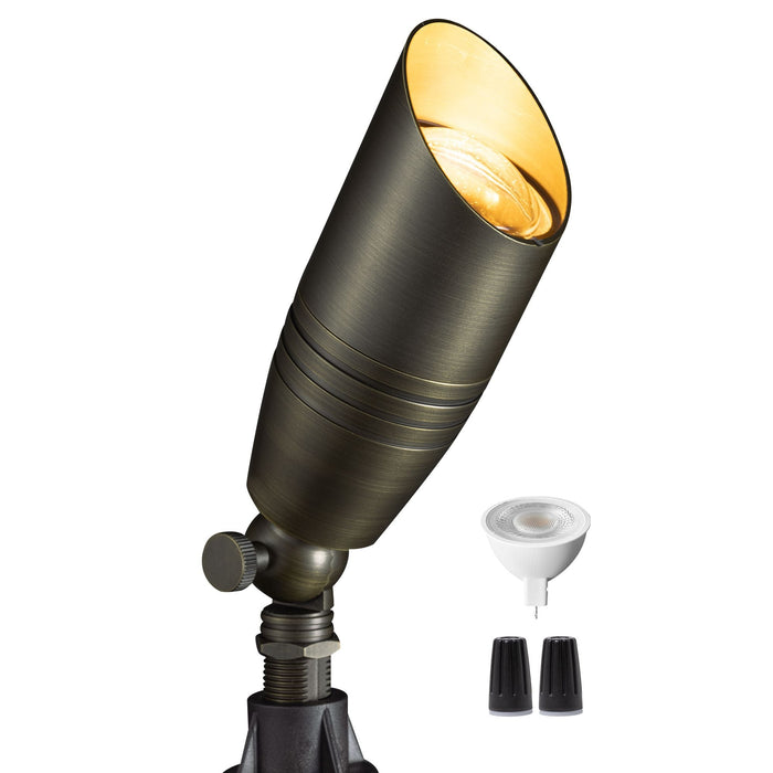 Gardenreet Solid Brass Landscape Spotlight 12V - Bronze/Black/Copper (2105) - Sweatfully
