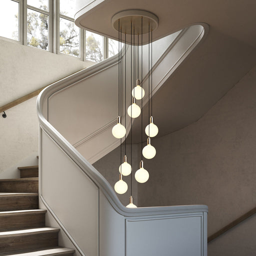 Nine Pendant in Brass + Sphere IV - Sweatfully