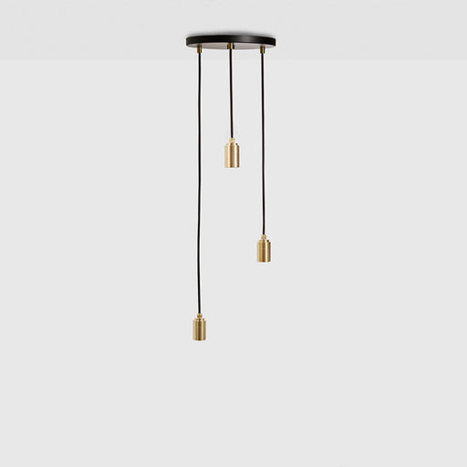 Triple Pendant in Brass - Sweatfully