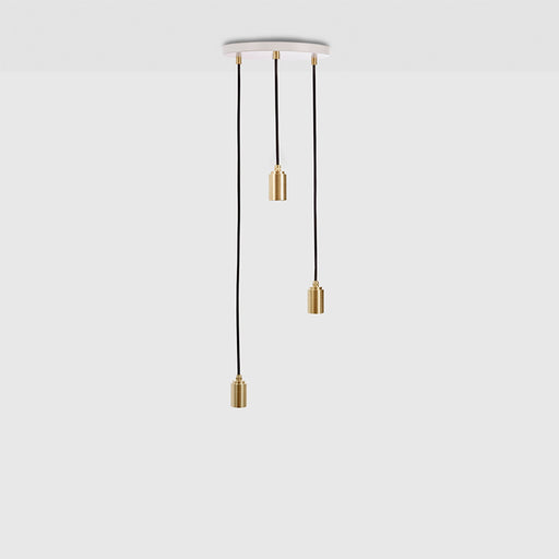 Triple Pendant in Brass - Sweatfully