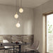 Triple Pendant in Brass + Sphere IV - Sweatfully