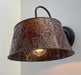 Bronze Copper Embossed Wall Sconce Light Fixture - Sweatfully