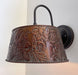 Bronze Copper Embossed Wall Sconce Light Fixture - Sweatfully