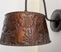 Bronze Copper Embossed Wall Sconce Light Fixture - Sweatfully