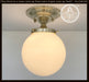 BRASS Modern Ceiling Light Schoolhouse Flush Mount - Sweatfully