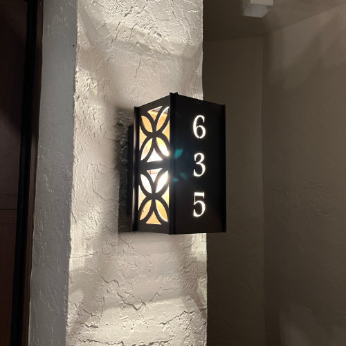 RadiantLight Address Marker Wall Sconces - Outdoor Wall Lights - Sweatfully
