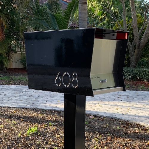 The Original Retrobox in JET BLACK - Modern Mailbox - Sweatfully