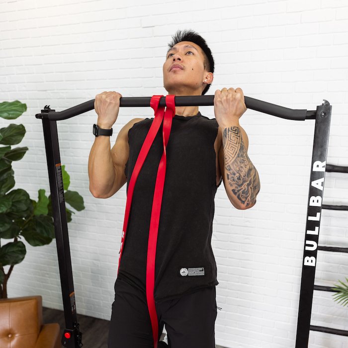 BULLBAR 2.0 - Portable Pull-up Bar and Dip Station - Sweatfully
